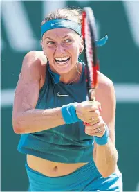  ?? DAVID DAVIES/THE ASSOCIATED PRESS ?? With a 4-6, 6-1, 6-2 victory, two-time Wimbledon champ Petra Kvitova defended her Birmingham Classic title on Sunday.