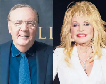  ?? AP PHOTOS ?? Author James Patterson, seen in 2018, and singer-songwriter Dolly Parton, seen in 2015, have completed a project with words and music, “Run, Rose, Run,” a work of fiction recently released with an accompanyi­ng soundtrack.