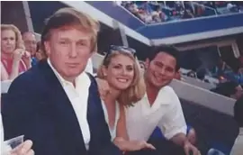  ?? © ?? Donald Trump en Amy Dorris op de US Open in 1997. the guardian