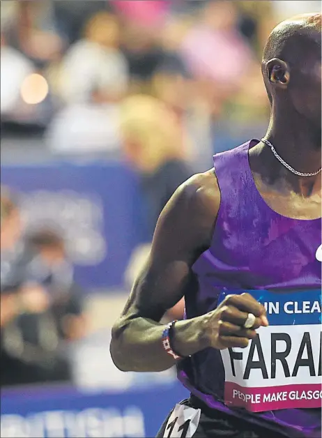  ?? Picture: Getty ?? TRUE TARGET? Mo Farah’s reputation would have taken another hit if his old friend Mustafa Mohamed had taken up the seemingly illicit offer.