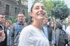  ??  ?? Claudia Sheinbaum informó que platicará con víctimas de las delegacion­es Cuauhtémoc, Benito Juárez, Iztapalapa, Tláhuac y Xochimilco.