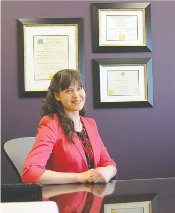  ?? [FAISAL ALI / THE OBSERVER] ?? Karen Fritsch, general manager for the Perfect Pitch in Elmira, is eager to help you with your hearing problems.