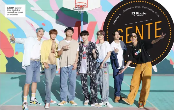  ??  ?? el Álbum ‘Dynamite’ detona el éxito de la banda de K-pop formada por siete jóvenes