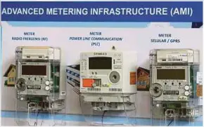  ??  ?? The smart meters record consumptio­n of electricit­y and communicat­e the data to the power supplier, TNB, for monitoring and billing.