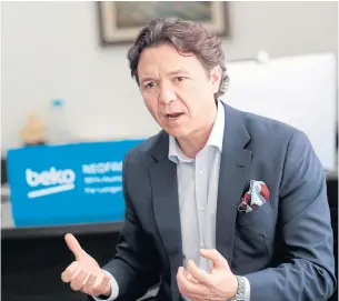  ??  ?? Mr Bulgurlu says that despite being a young brand in the Asean market, he is confident Beko products will reach similar levels of success as they’ve managed in Europe.