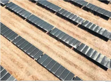  ?? ARCHIVO ?? Imagen aérea de una planta fotovoltai­ca.