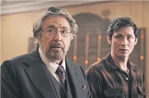  ??  ?? MY LITTLE GANG OF ASSASSINS: Al Pacino, Logan Lerman hunt Nazis in ‘The Hunter’.