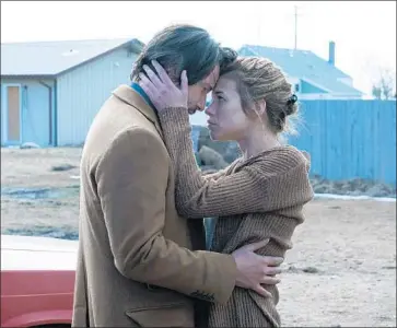  ?? Saban Films ?? KEANU REEVES plays the well-heeled Lucas Hill opposite local cafe owner Katya (Ana Ularu) in “Siberia.”