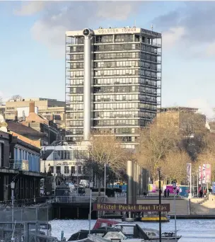  ??  ?? Colston Tower as was - with its name across the top of the building