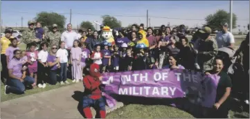  ?? PHOTO ELIZABETH MAYORAL CORPUS ?? Staff and families celebrated Month of the Military Child Thursday at Naval Air Facility El Centro.