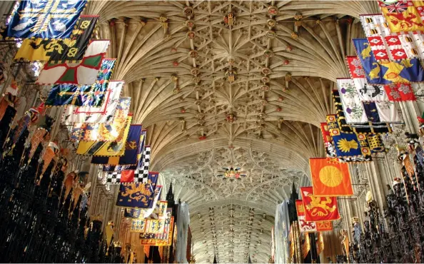  ??  ?? St George’s Chapel in Windsor Castle is a must visit if you’re passionate about heraldry