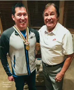  ?? ?? Tarrant Cross Child meets his idol, Billy Mills