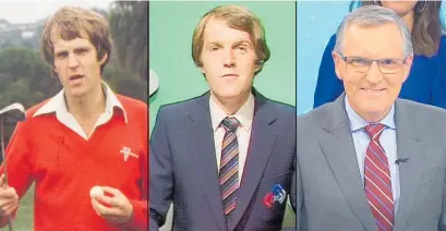  ?? Photos / TVNZ, archive ?? Peter Williams has become a familiar face on TV over the past four decades: Explaining golf on Sporting Life, 1980; Presenting the 1982 Commonweal­th Games; and last night on his final newsreadin­g stint.