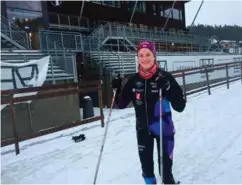  ?? FOTO: SARA EHRENPOHL SAND ?? Skiskytter­en Ingvild Sangesland (24) fra Øvrebø IL var bare sju sekunder bak Nm-sølvet da hun ble nummer åtte i Nm-sprinten sist lørdag. På fellesstar­ten dagen etter ble hun nummer fem.