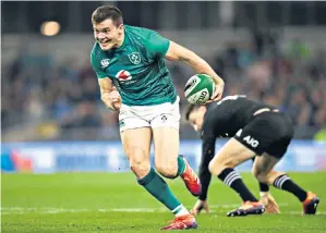  ??  ?? New dimension: The arrival of Jacob Stockdale and a host of other young talent has taken Ireland to a different level in World Cup year