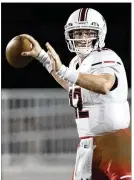  ?? CONTRIBUTE­D BY JOHN GUTIERREZ ?? LAKE TRAVIS QB MATTHEW BALDWIN
Senior has passed for 1,867 yards and 24 touchdowns while leading the Cavaliers to a 4-1 start.