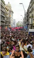  ?? Foto: Marcou, afp ?? Auch gestern trugen die Katalanen ihren Protest auf die Straße.