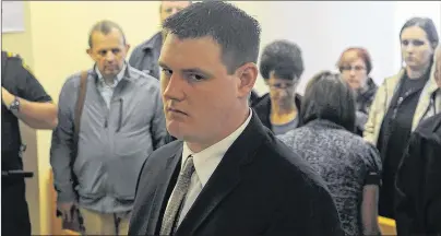  ?? ANDREW ROBINSON/THE COMPASS ?? Brian Robert King in provincial in court in Harbour Grace Thursday. He has pleaded guilty to criminal negligence causing death and dangerous driving causing bodily harm following a street race that killed 18-year-old Hannah Thorne.