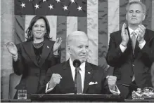  ?? Jacquelyn Martin/associated Press ?? President Joe Biden addressed a few issues that directly affect the Lone Star State in Tuesday night’s State of the Union.