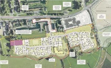  ??  ?? Plans for the new homes in Ashchurch