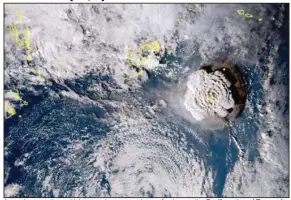  ?? (AP/Japan Meteorolog­y Agency) ??