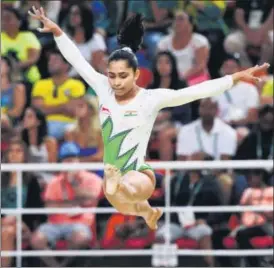  ?? PTI ?? Dipa Karmakar has not competed since her fourthplac­e finish at the 2016 Rio Olympics.