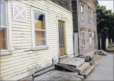  ?? Paul Buckowski / Times Union ?? A view of abandoned homes on Alexander Street in Albany. In nearly every metric of inclusion, the capital city fares worse than the national average for racial diversity.