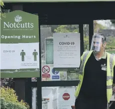  ??  ?? Notcutts garden centre staff