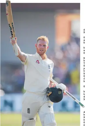  ?? Photo / AP ?? Ben Stokes salutes the fans after his Headingley heroics.