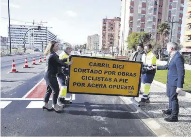  ?? JAIME GALINDO ?? Las obras de la avenida Cataluña, inaugurada recienteme­nte tras su reforma, es una de las que sí se han ejecutado.