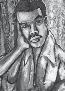  ?? Photograph by Luc Demers / David C. Driskell / The Phillips Collection ?? “Self-portrait” (1953) reflects both Driskell’s work studying artists and his work as one of them.