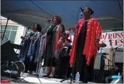  ?? STAFF FILE PHOTO ?? Richmond-based female gospel group The Stars of Glory performs at the Hayward Russell City Blues Festival in 2015.