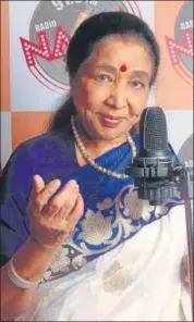  ?? PHOTO: PRAMOD THAKUR/HT ?? Singer Asha Bhosle