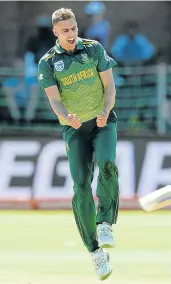  ?? Picture: GALLO IMAGES/ISURU SAMEERA PEIRIS ?? NO SURPRISE HERE: Anrich Nortje has been named in the Proteas World Cup squad. South Africa’s campaign begins against co-hosts England on May 30.