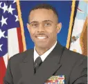  ?? COURTESY OF U.S. NAVY ?? Lt. Sharrod Greene, 35, received the Hero of Military Medicine Award for his help working with Syrian special forces last year. Greene is a nurse anesthetis­t and has been serving in the Navy for 16 years.