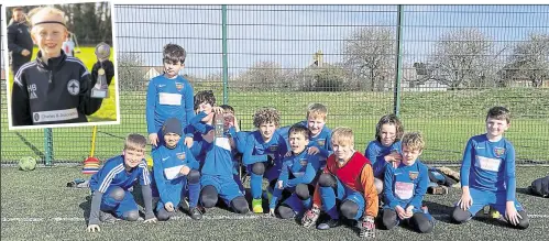  ?? ?? Faversham Strike Force under-10 Hurricanes took on clubmates Thunder, and, inset, Herne Bay under-10s’ Hugo Bousfield