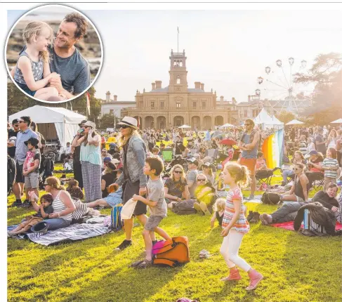  ??  ?? IT’S BACK! The Lost Lands festival at Werribee Mansion returns for this weekend, and, inset, Simon Daly and daughter Lyla.