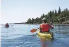  ?? ?? ▲ Kayaking off Isle Royale national park, on Lake Superior, Michigan