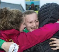  ??  ?? Mona was greeted by hundreds of locals in Grange. Pics: Donal Hackett