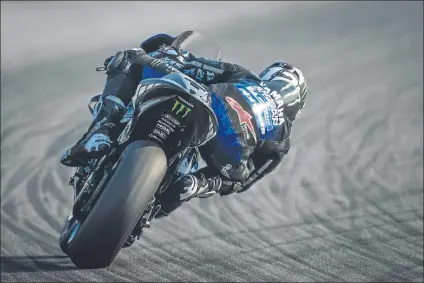  ?? FOTO: MOTOGP.COM ?? Maverick Viñales. A una vuelta el de Yamaha es invencible y es uno de los pilotos con mejor ritmo en el test Sepang