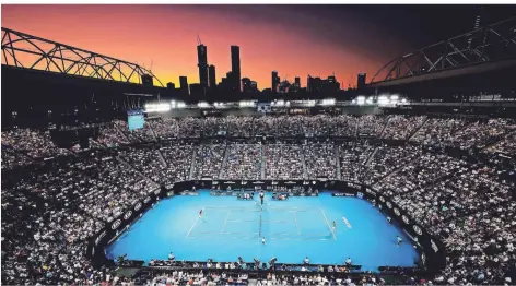  ??  ?? In der Rod-Laver-Arena in Melbourne finden die Australian Open diesmal unter besonderen Bedingungn statt.