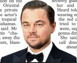  ??  ?? Nickname... DiCaprio