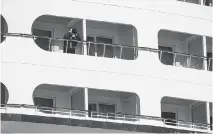  ??  ?? Police are investigat­ing after an Italian woman plunged from her balcony cabin into a Norwegian fiord.