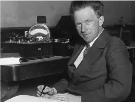  ??  ?? Werner Heisenberg ... awarded the Nobel prize in physics in 1932. Photograph: Bettmann Archive