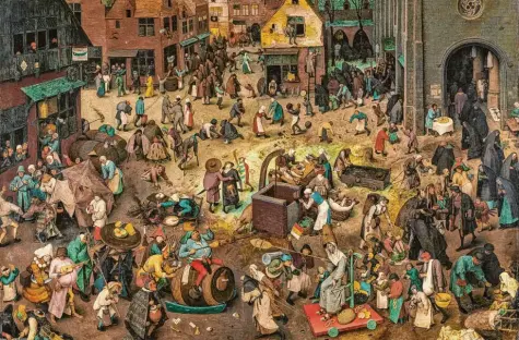  ?? Foto: © KHM-Museumsver­band ?? Pieter Bruegel der Ältere: Der Kampf zwischen Fasching und Fasten (1559).