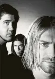  ?? Foto: Frank Ockenfeld/Universal ?? Kurt Cobain (rechts) und seine Bandkolleg­en.