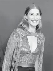  ?? JORDAN STRAUSS/INVISION 2018 ?? Rosamund Pike will narrate the audiobook of Robert Jordan’s “The Eye of the World.”