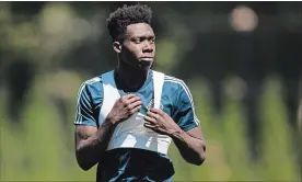  ?? CANADIAN PRESS FILE PHOTO ?? Alphonso Davies, the 17-year-old Canadian midfielder who’s committed to joining Bayern Munich, started out playing in a free after-school program in Edmonton.