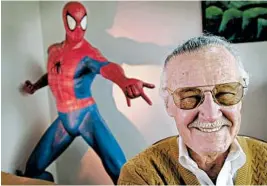  ?? REED SAXON/AP 2002 ?? Spider-Man was one of the many creations of Stan Lee, the publisher of Marvel Comics.