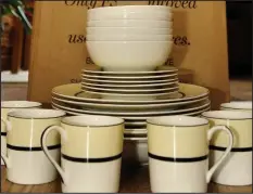  ??  ?? Unloaded: The complete Marks & Spencer china service